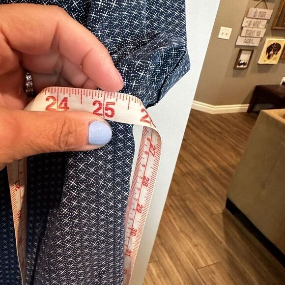 Ted Baker 7/3X Navy Patterned Shirt - Picture 8 of 11